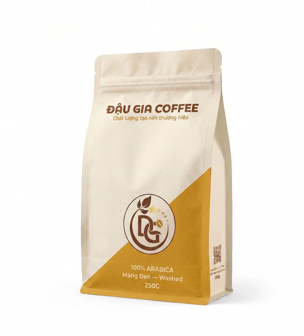 Cà phê Arabica Măng Đen sơ chế Washed - gói 250g Đậu Gia Coffee